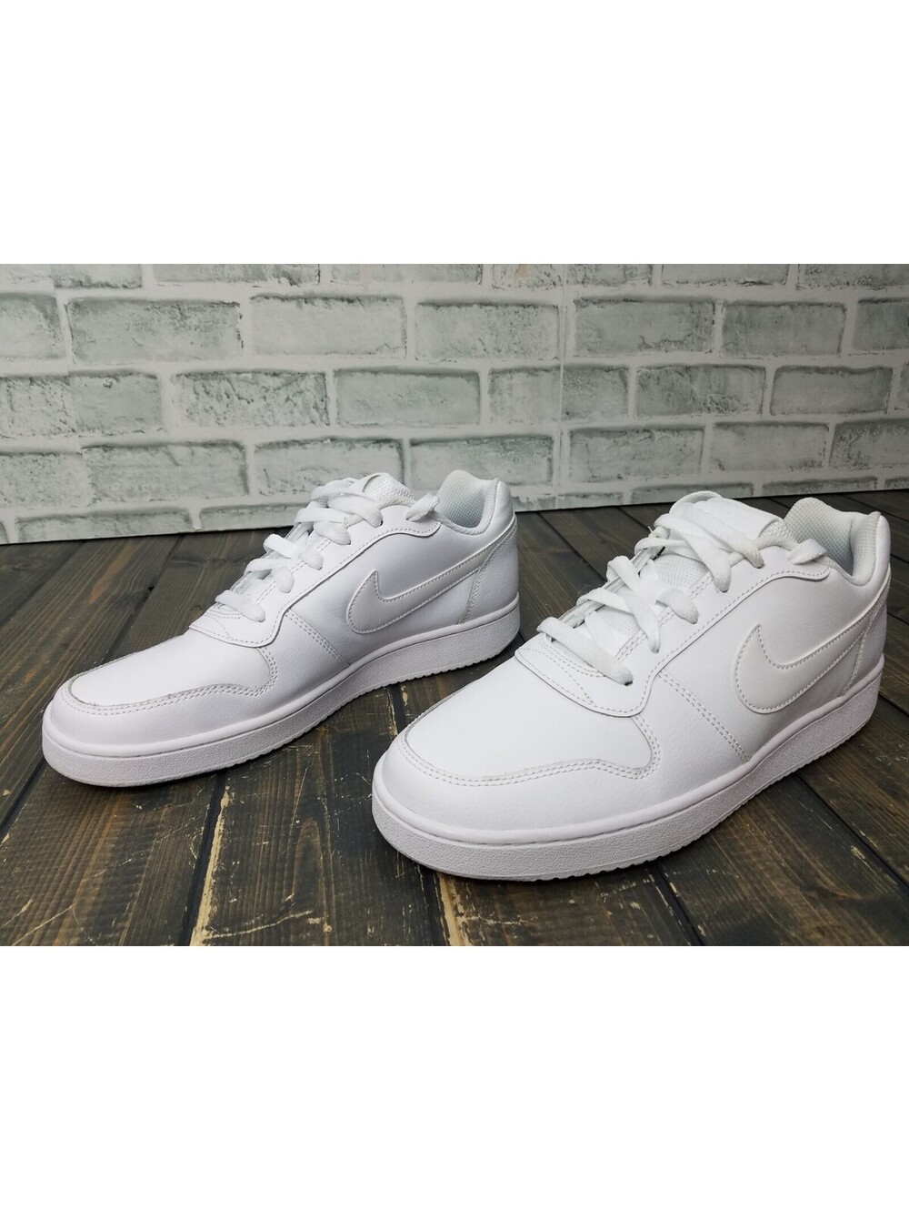 Nike Ebernon Low Triple White Casual Shoes Sneakers AQ1779-100 Women's Size 10